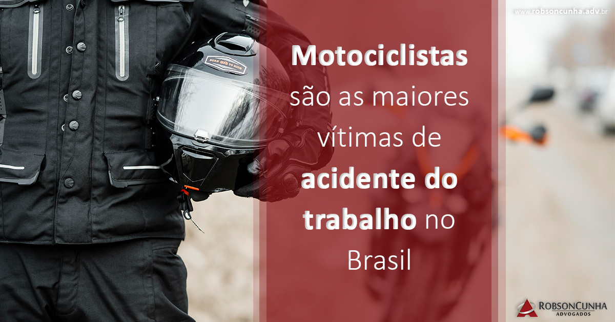 Motociclistas são as maiores vítimas do acidente do trabalho no Brasil